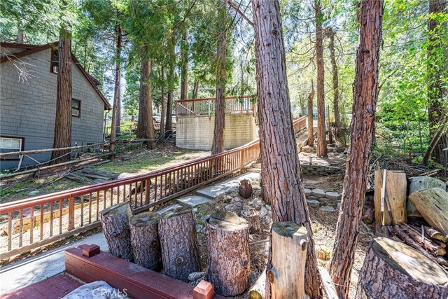 23120 Sycamore Ln, Crestline, CA 92325 - view of deck