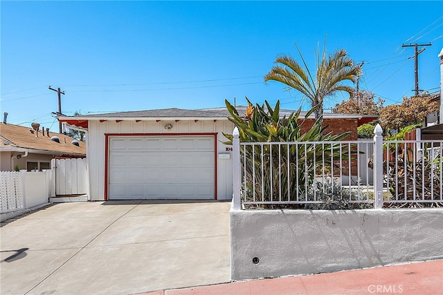 104 W Avenida Cadiz, San Clemente, CA 92672 - ranch-style house featuring fence, driveway, board and batten siding, and a garage