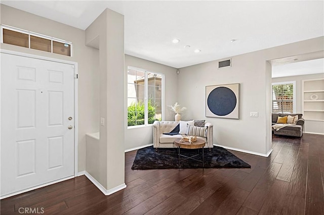 22 Amesbury Ct, Ladera Ranch, CA 92694 - entrance foyer with dark wood finished floors, baseboards, and recessed lighting