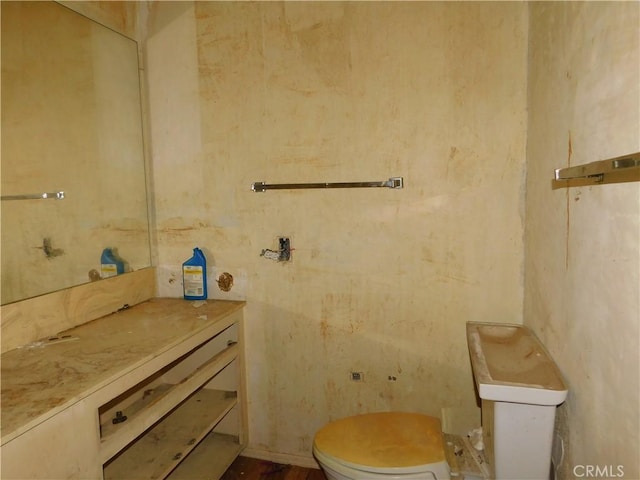 8553 Chimineas Ave, Northridge, CA 91325 - half bathroom featuring toilet and vanity