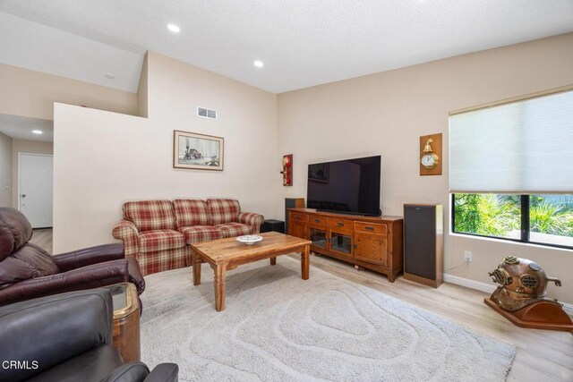 286 W Montecito Ave Unit K, Sierra Madre, CA 91024 - living area featuring light wood finished floors, recessed lighting, and baseboards