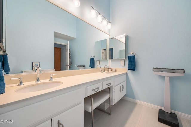 286 W Montecito Ave Unit K, Sierra Madre, CA 91024 - full bath with baseboards and double vanity