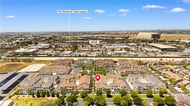 414 Silk Tree, Irvine, CA 92606 - aerial view of property and surrounding area featuring nearby suburban area
