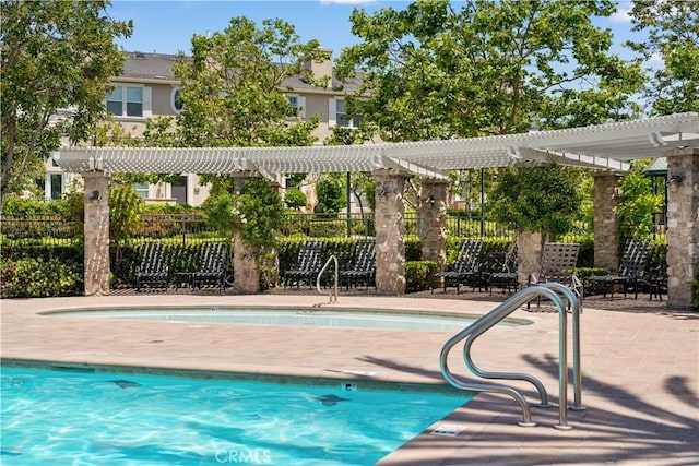 414 Silk Tree, Irvine, CA 92606 - community pool with a pergola, fence, and a patio