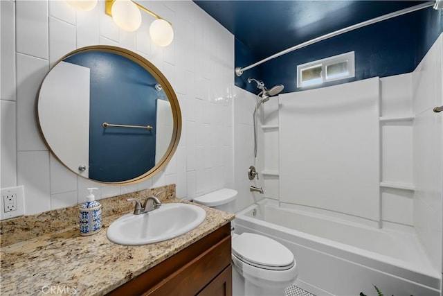 1599 21st St, Oceano, CA 93445 - bathroom featuring toilet, bathtub / shower combination, and vanity