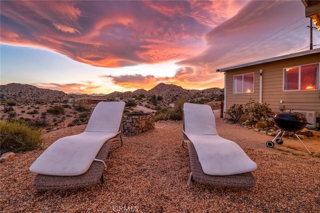 56714 Nelson Ave, Yucca Valley, CA 92284 - entry to storm shelter with a mountain view