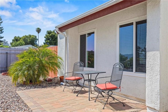 20155 Keaton St, Canyon Country, CA 91351 - view of patio with fence and outdoor dining space