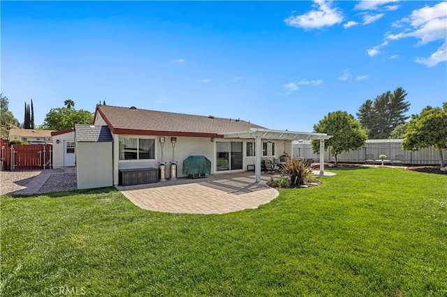 20155 Keaton St, Canyon Country, CA 91351 - back of house featuring a pergola and a patio area