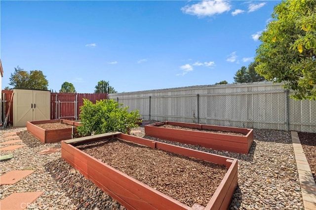 20155 Keaton St, Canyon Country, CA 91351 - fenced backyard featuring a garden, a storage unit, and an outdoor structure