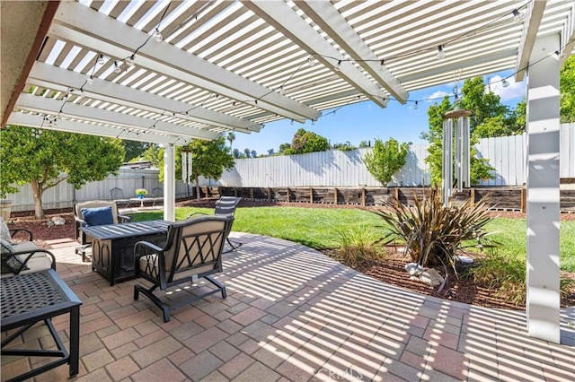 20155 Keaton St, Canyon Country, CA 91351 - view of patio with a pergola and outdoor dining area