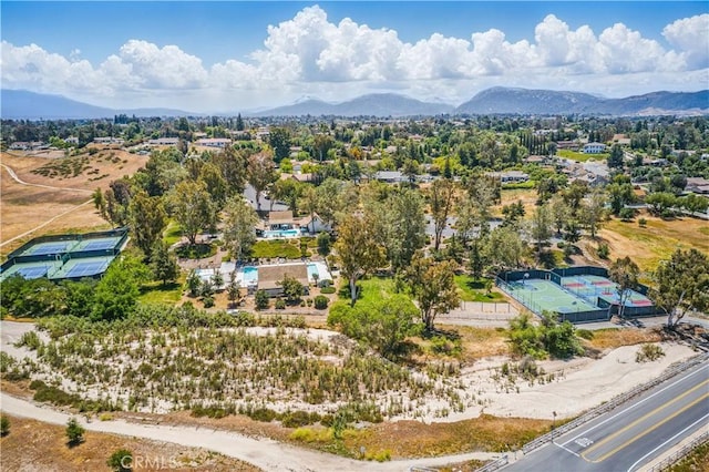 bird's eye view of mountains