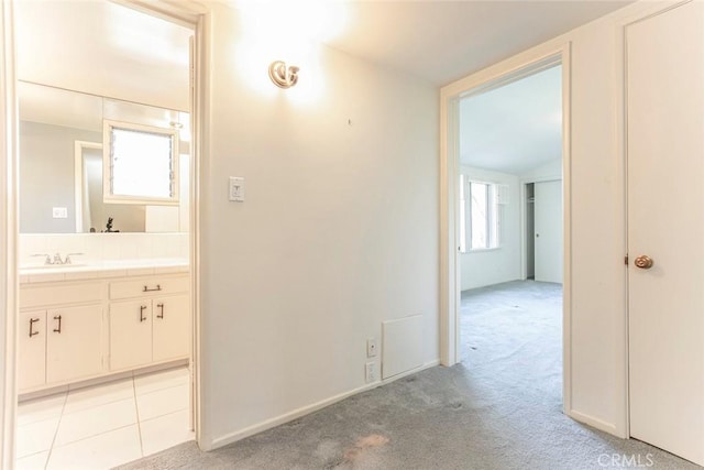 1558 Hillcrest Ave, Glendale, CA 91202 - hall with light carpet and a sink