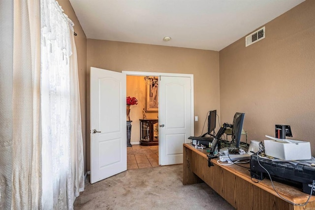 3035 Cat Tail Ct, Hemet, CA 92545 - office area featuring light colored carpet