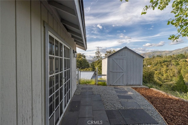 5664-5668 Clouds, Mariposa, CA 95338 - view of patio / terrace featuring a shed and an outdoor structure