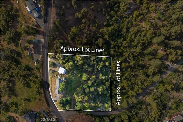 5664-5668 Clouds, Mariposa, CA 95338 - aerial overview of property's location with property boundaries highlighted