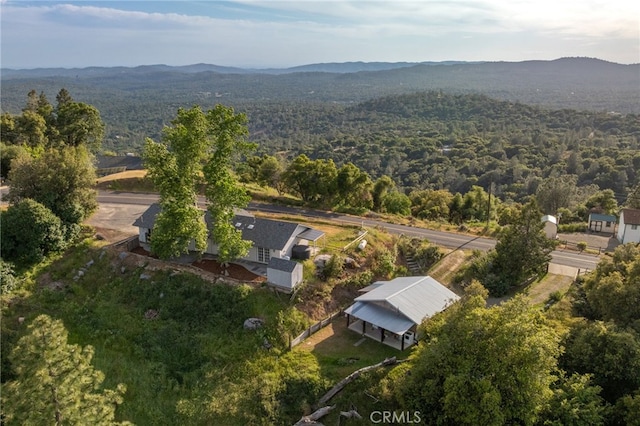 5664-5668 Clouds, Mariposa, CA 95338 - view from above of property with a mountainous background and a forest