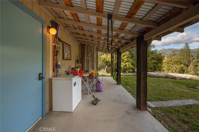 5664-5668 Clouds, Mariposa, CA 95338 - view of patio featuring a mountain view