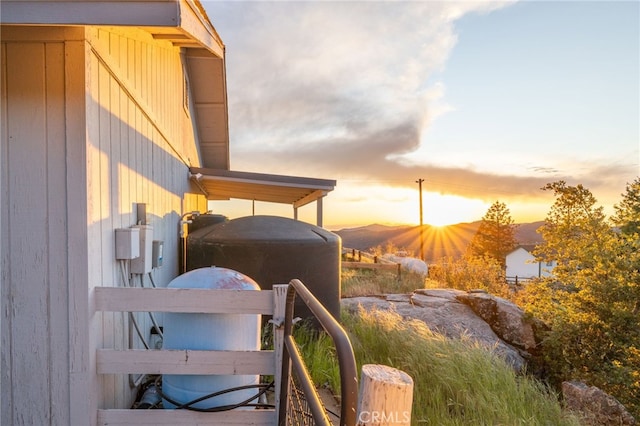 5664-5668 Clouds, Mariposa, CA 95338 - view of deck at dusk