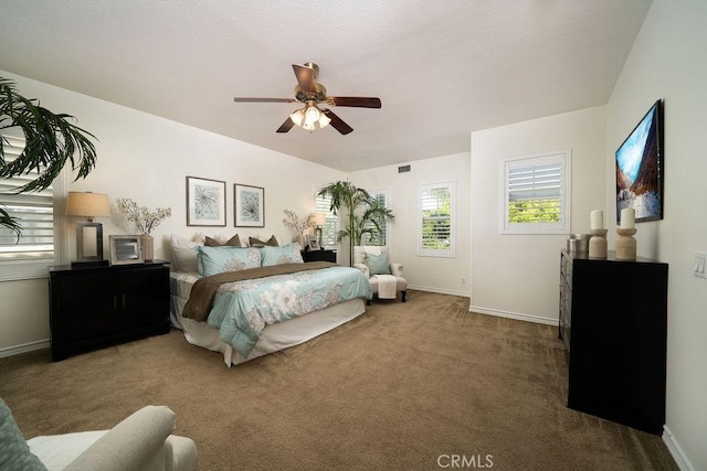 26 Upland, Irvine, CA 92602 - bedroom with carpet, baseboards, and a ceiling fan