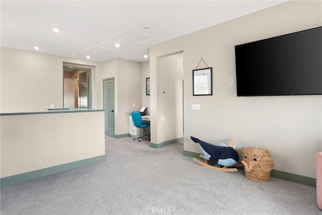 920 Bunkhouse Dr, Rancho Mission Viejo, CA 92694 - empty room featuring light colored carpet and recessed lighting