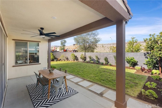 920 Bunkhouse Dr, Rancho Mission Viejo, CA 92694 - view of patio featuring ceiling fan