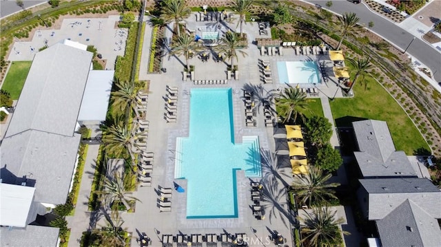 920 Bunkhouse Dr, Rancho Mission Viejo, CA 92694 - bird's eye view of a pool area