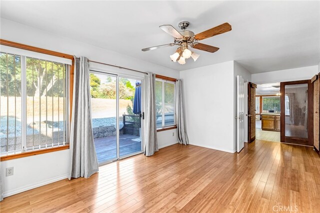 50711 Rd 426, Oakhurst, CA 93644 - unfurnished room featuring light wood-type flooring and a ceiling fan