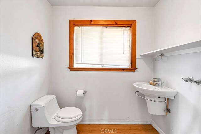 50711 Rd 426, Oakhurst, CA 93644 - bathroom with toilet and wood finished floors