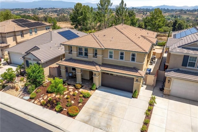 31193 Skyline Dr, Temecula, CA 92591 - view of front of house featuring stucco siding, driveway, a garage, and a tile roof