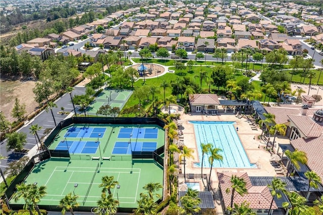 31193 Skyline Dr, Temecula, CA 92591 - aerial view of residential area featuring a pool area