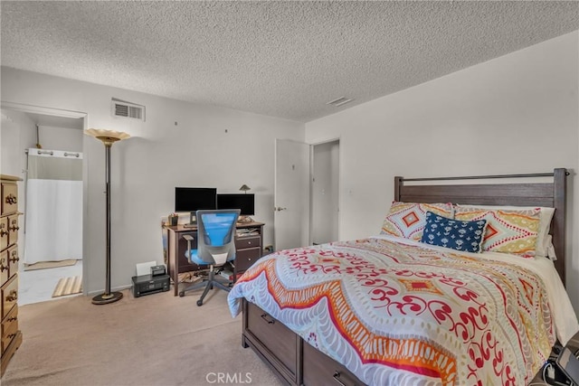 1487 Asbury Dr, Pasadena, CA 91104 - carpeted bedroom featuring a textured ceiling and a desk
