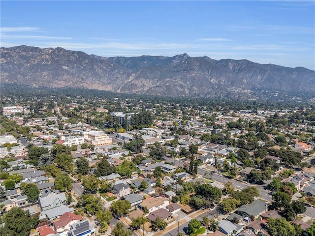 1487 Asbury Dr, Pasadena, CA 91104 - aerial view of property's location featuring a mountainous background