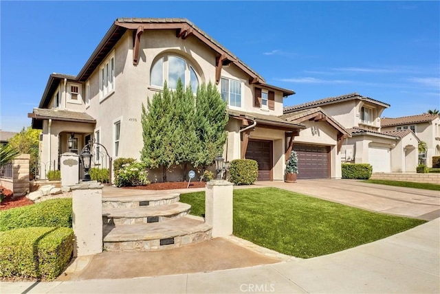 43376 Terra Ct, Temecula, CA 92592 - view of front of home with concrete driveway, stucco siding, and an attached garage