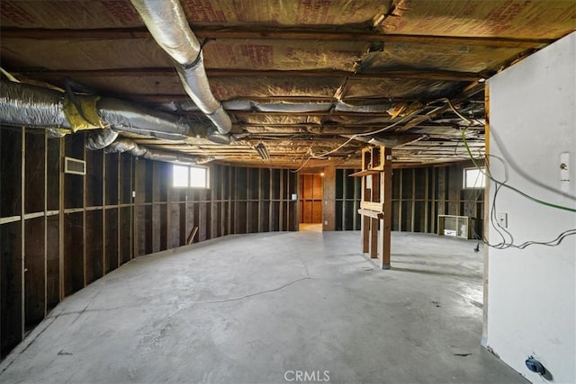 view of basement