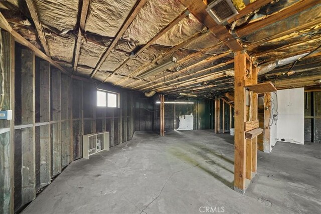 view of basement