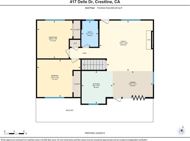 417 Delle Dr, Crestline, CA 92325 - home floor plan