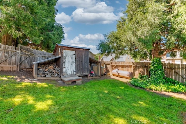 2013 3rd St, Julian, CA 92036 - view of yard with an outdoor structure and a storage shed