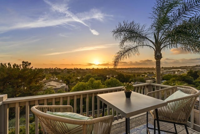 6407 Calmeria Pl, Carlsbad, CA 92011 - view of wooden balcony with a deck