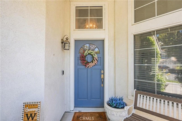 28229 Foothill Rd, Castaic, CA 91384 - property entrance with stucco siding