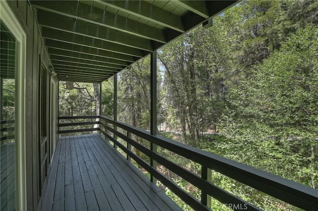 309 Golden Ln, Lake Arrowhead, CA 92352 - view of wooden terrace