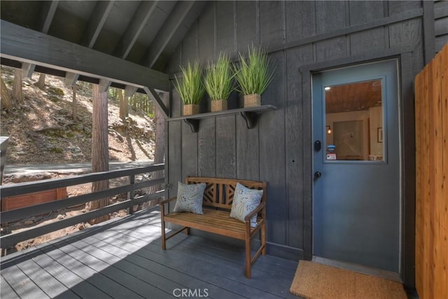 309 Golden Ln, Lake Arrowhead, CA 92352 - view of wooden deck