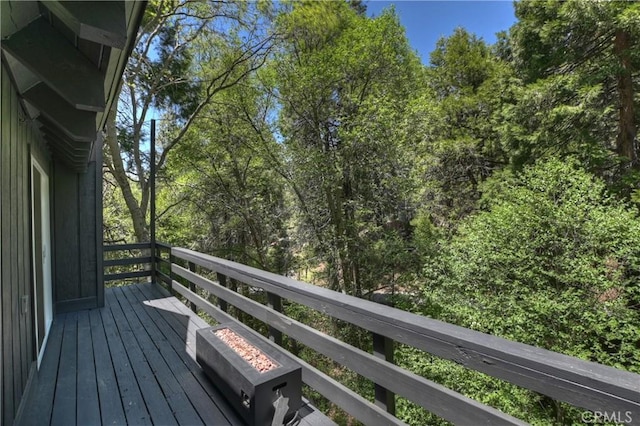 309 Golden Ln, Lake Arrowhead, CA 92352 - view of wooden deck