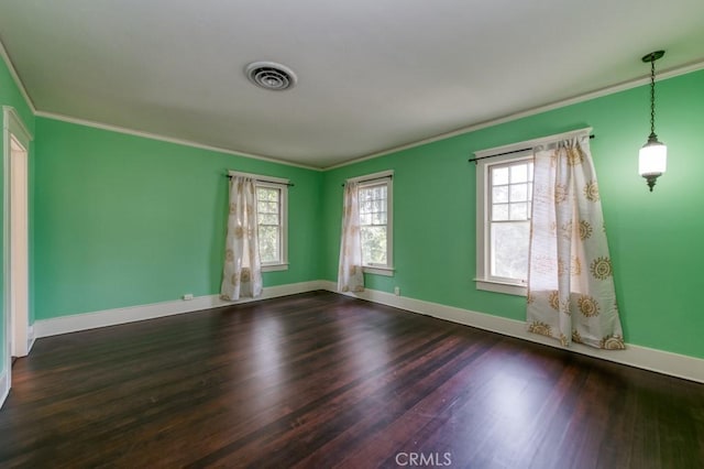 605 E Home Ave, Fresno, CA 93728 - unfurnished room featuring crown molding, wood finished floors, and baseboards