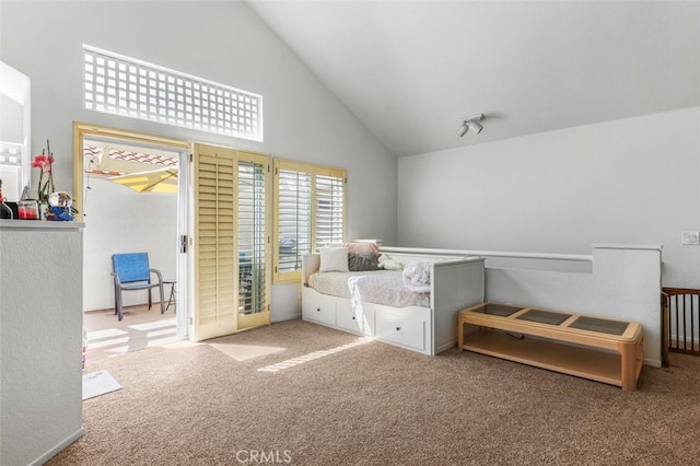 11 Avalon Unit 23, Laguna Niguel, CA 92677 - carpeted bedroom with high vaulted ceiling
