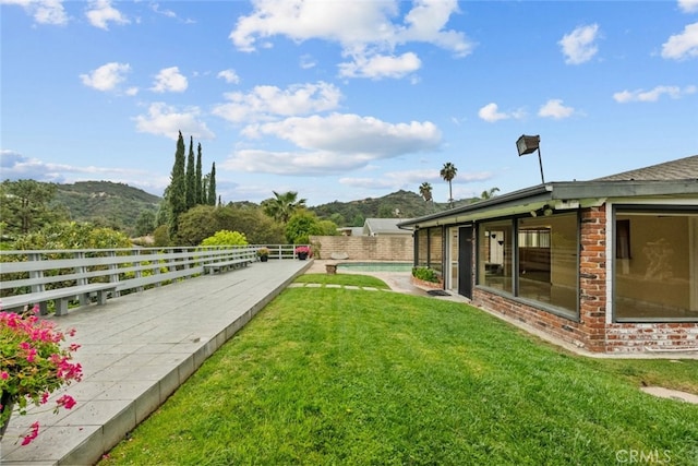 1425 Belleau Rd, Glendale, CA 91206 - view of yard featuring a mountain view