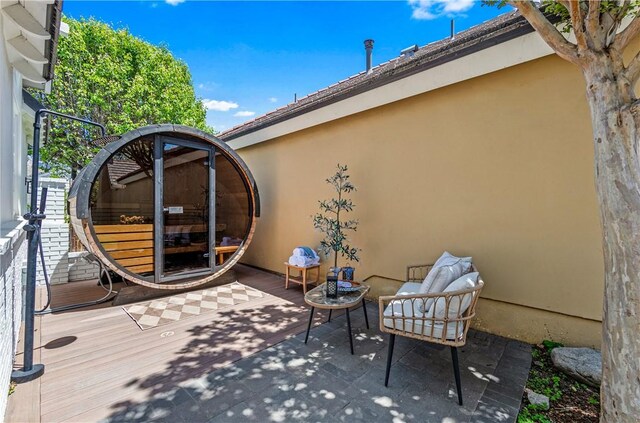19365 Woodlands Dr, Huntington Beach, CA 92648 - view of patio / terrace with a deck
