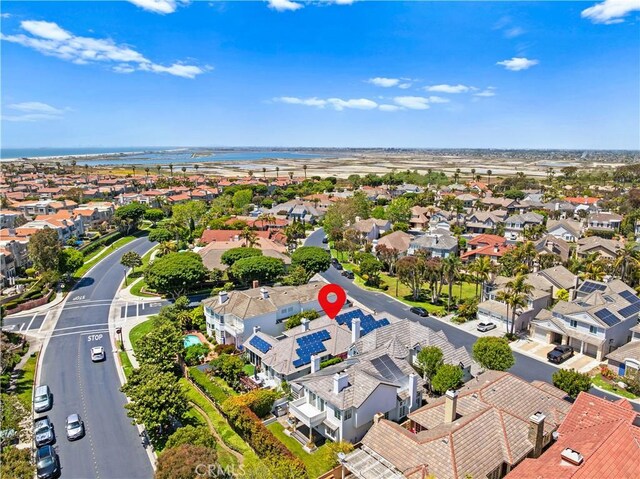 19365 Woodlands Dr, Huntington Beach, CA 92648 - aerial view of residential area featuring a large body of water