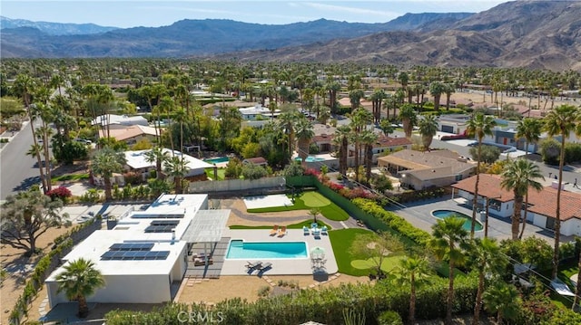 73180 Shadow Mountain Dr, Palm Desert, CA 92260 - aerial perspective of suburban area with a pool area and a mountain backdrop