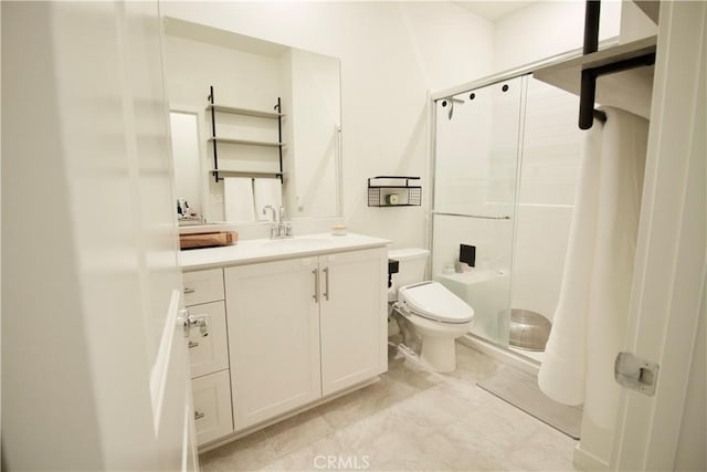 1567 Lima Way Unit 4, Placentia, CA 92870 - full bath featuring a stall shower, toilet, and vanity