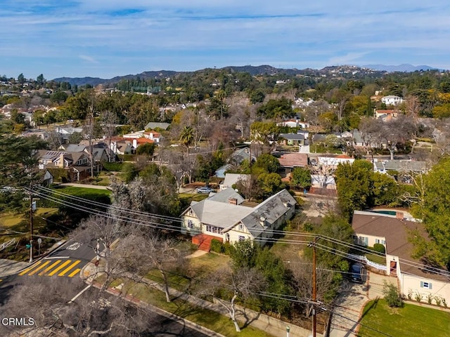 1065 Nithsdale Rd, Pasadena, CA 91105 - aerial view of residential area with mountains